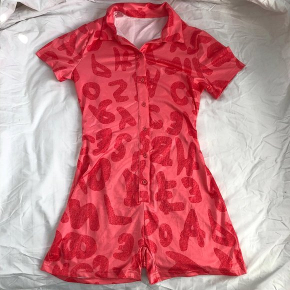 Button up graffiti playsuit - Picture 2 of 2